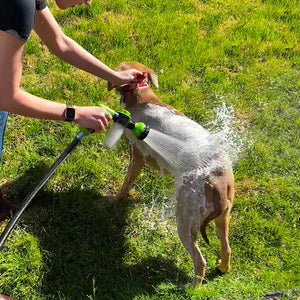 Dog Washer & Shampoo Sprayer | Dog Wash Hose Attachment | Save Time, Effort & Shampoo