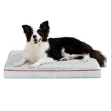 Dog Bed Washable - Orthopedic Dog Bed and Mattress Mat for Dog Crate with Removable Plush Sherpa Cover